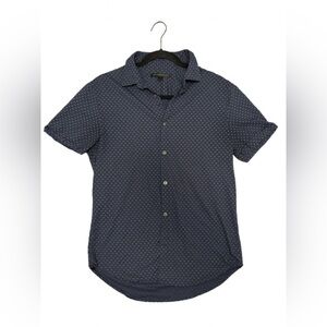 John Varvatos USA Navy Short Sleeve Button-Up Shirt Men’s Small